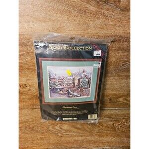 Sealed Vintage Dimensions Gold Collection Cross Stitch Kit - Christmas Cove